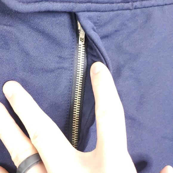 Bogner Pants Womens 10 Large Navy Stirrup Ski Snow Wool Blend Zip Pocket - Picture 5 of 9